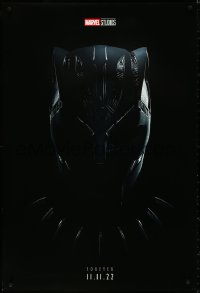 5k0337 BLACK PANTHER: WAKANDA FOREVER teaser DS 1sh 2022 Marvel Comics, cool close-up of helmet!