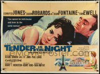 5k0099 TENDER IS THE NIGHT British quad 1961 Jones & Robards in Paris, Chantrell, ultra rare!