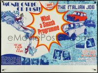 5k0100 THOSE DARING YOUNG MEN IN THEIR JAUNTY JALOPIES/ITALIAN JOB British quad 1970s ultra rare!