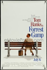 5k0393 FORREST GUMP advance 1sh 1994 Tom Hanks sits on bench, Robert Zemeckis classic!