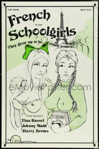 5k0395 FRENCH SCHOOLGIRLS 25x38 1sh 1976 Tina Russell, they grow up to be... French women!