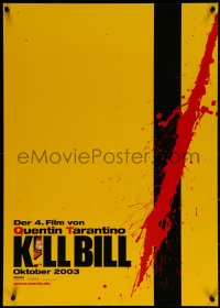 5k0306 KILL BILL: VOL. 1 teaser German 2003 Quentin Tarantino, Uma Thurman, cool bloody design!