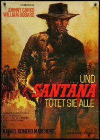 5k0307 SARTANA KILLS THEM ALL German 1971 Un Par de Asesinos, cool art of Gianni Garko, ultra rare!