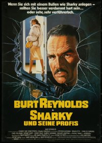 5k0309 SHARKY'S MACHINE German 1982 different art of Burt Reynolds, Rachel Ward, ultra rare!