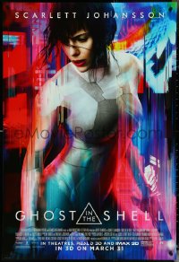 5k0405 GHOST IN THE SHELL advance DS 1sh 2017 Scarlett Johanson as Major, Beat Takeshi Kitano!