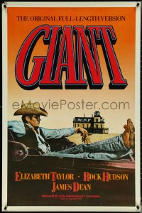 5k0406 GIANT 1sh R1983 James Dean, Elizabeth Taylor, Rock Hudson, George Stevens classic!