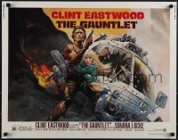 5k0691 GAUNTLET 1/2sh 1977 great art of Clint Eastwood & Sondra Locke by Frank Frazetta!