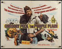 5k0721 PURPLE PLAIN style A 1/2sh 1955 great art of Gregory Peck, written by Eric Ambler, ultra rare!