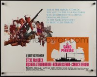 5k0728 SAND PEBBLES 1/2sh 1967 art of Navy sailor Steve McQueen & Candice Bergen by Howard Terpning!