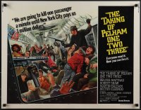 5k0735 TAKING OF PELHAM ONE TWO THREE 1/2sh 1974 cool subway train hijack art by Mort Kunstler!