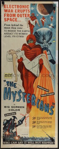 5k0950 MYSTERIANS insert 1959 Ishiro Honda, they're abducting Earth's women & leveling its cities!