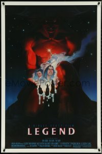 5k0437 LEGEND 1sh 1986 Tom Cruise, Mia Sara, Tim Curry, Ridley Scott, cool Blackshear fantasy art!