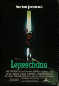 5k0438 LEPRECHAUN 1sh 1993 Warwick Davis, super young Jennifer Aniston, your luck just ran out!