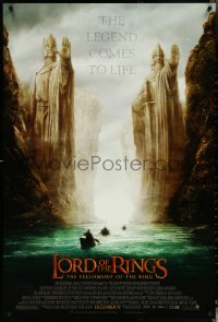 5k0444 LORD OF THE RINGS: THE FELLOWSHIP OF THE RING advance DS 1sh 2001 J.R.R. Tolkien, Argonath!