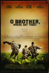 5k0466 O BROTHER, WHERE ART THOU? DS 1sh 2000 Coen Brothers, George Clooney, John Turturro!