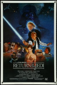 5k0490 RETURN OF THE JEDI style B NSS style 1sh 1983 George Lucas classic, Kazuhiko Sano artwork!