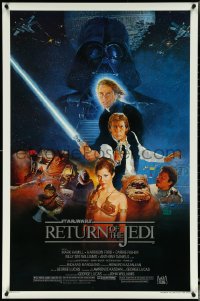 5k0491 RETURN OF THE JEDI style B studio style 1sh 1983 Star Wars Episode VI, Kazuhiko Sano artwork!