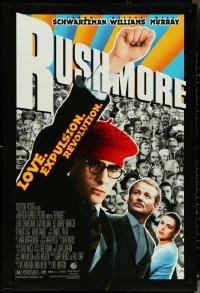 5k0503 RUSHMORE DS 1sh 1998 Wes Anderson, Jason Schwartzman, Bill Murray, love, expulsion, revolution