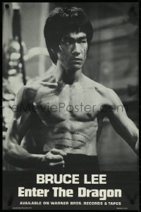 5k0596 ENTER THE DRAGON 18x28 music poster 1973 Bruce Lee, soundtrack, film that made him a legend!