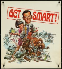 5k0599 GET SMART tv poster 1960s Jack Davis art of Don Adams, sexy Barbara Feldon!