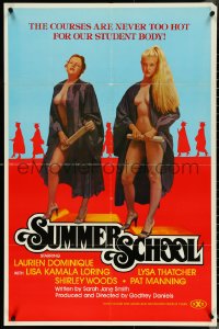 5k0532 SUMMER SCHOOL 25x38 1sh 1979 Laurien Dominique, Lisa Kamala Loring, art of sexy student bodies!