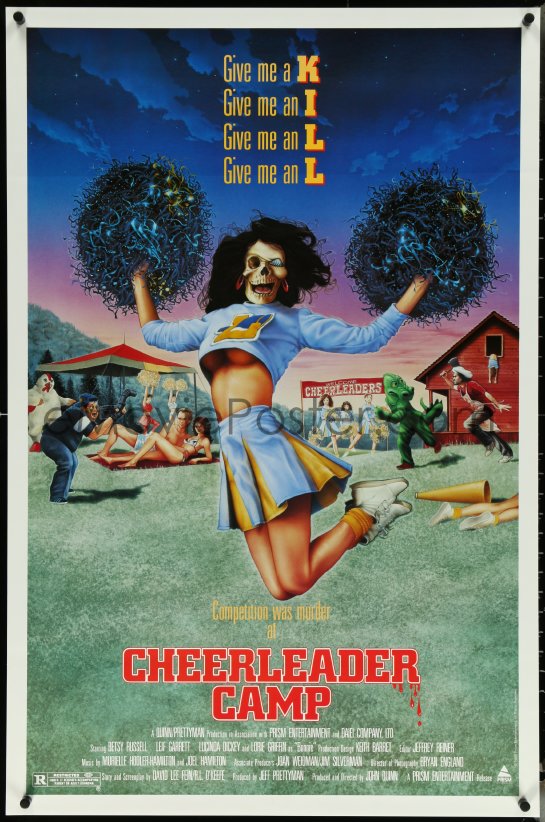 5k0351 Cheerleader Camp 1sh 1987 John Quinn Directed Wacky Image Of Sexy