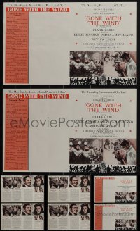 5m0602 LOT OF 4 GONE WITH THE WIND HERALDS 1939 Clark Gable, Vivien Leigh, De Havilland, Howard