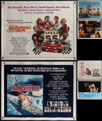 5m0685 LOT OF 6 UNFOLDED HALF-SHEETS 1970s-1980s great images from a variety of different movies!