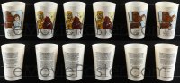 5m0560 LOT OF 6 STAR WARS COCA-COLA COLLECTIBLE CUPS 1977 Han & Chewy, Sand Person & Jawa!