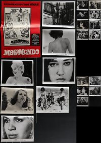 5m0335 LOT OF 1 MALAMONDO PRESSBOOK & 20 STILLS 1964 sexy ladies in The Thrill Generation!