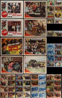 5m0250 LOT OF 58 B COWBOY WESTERN LOBBY CARDS 1940s-1950s mostly complete sets from several movies!