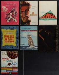 5m0350 LOT OF 7 HARDCOVER SOUVENIR PROGRAM BOOKS 1950s-1960s from a variety of different movies!