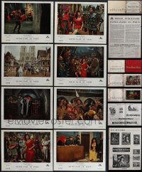 5m0329 LOT OF 10 HUNCHBACK OF NOTRE DAME FRENCH LOBBY CARD SET & PRESSBOOK 1956 Lollobrigida, Quinn