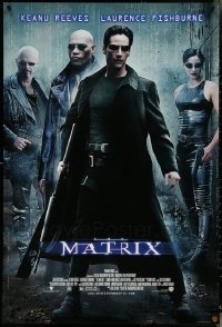 5m0749 LOT OF 5 UNFOLDED 27X40 MATRIX VIDEO POSTERS 1999 Keanu Reeves, Fishburn, Moss, Pantoliano