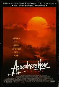 5m0923 LOT OF 7 UNFOLDED SINGLE-SIDED 27X40 APOCALYPSE NOW R2001 ONE-SHEETS R2001 Coppola, Peak art