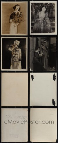 5m0546 LOT OF 4 POLA NEGRI 8X10 STILLS 1920s great portraits and a movie scene!