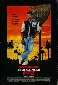 5m0910 LOT OF 8 UNFOLDED SINGLE-SIDED 27X40 BEVERLY HILLS COP II ONE-SHEETS 1987 Eddie Murphy!