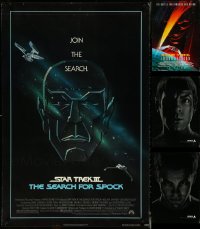 5m0927 LOT OF 6 UNFOLDED STAR TREK MOVIES ONE-SHEETS 1980s-2000s Search for Spock & more!