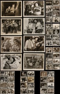 5m0451 LOT OF 58 SMILEY BURNETTE 8X10 STILLS 1940s-1950s great portraits & western movie scenes!