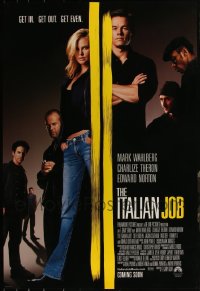 5m0939 LOT OF 6 UNFOLDED DOUBLE-SIDED 27X40 ITALIAN JOB ADVANCE ONE-SHEETS 2003 Wahlberg, Theron