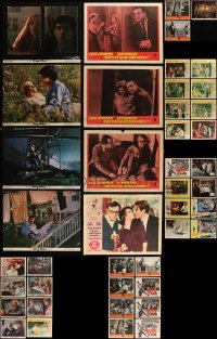 5m0249 LOT OF 59 1960S LOBBY CARDS 1960s incomplete sets from a variety of different movies!