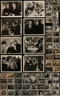 5m0446 LOT OF 74 FILM NOIR/CRIME 8X10 STILLS 1940s-1950s great scenes from many different movies!