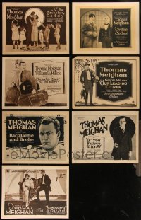 5m0292 LOT OF 7 THOMAS MEIGHAN PARAMOUNT TITLE CARDS 1920s great images from his silent movies!