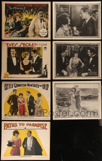 5m0295 LOT OF 7 BETTY COMPSON PARAMOUNT LOBBY CARDS 1920s great images from her silent movies!