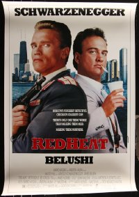 5m0827 LOT OF 10 UNFOLDED SINGLE-SIDED 27X41 RED HEAT ONE-SHEETS 1988 Schwarzenegger, Belushi