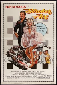 5m0865 LOT OF 8 UNFOLDED SINGLE-SIDED STROKER ACE ONE-SHEETS 1983 Burt Reynolds, Loni Anderson