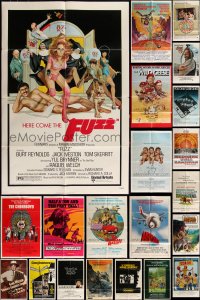 5m0143 LOT OF 73 FOLDED 1970S ONE-SHEETS 1970s great images from a variety of different movies!