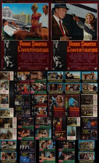 5m0711 LOT OF 46 FORMERLY FOLDED ITALIAN 19X27 PHOTOBUSTAS 1960s-1980s a variety of movie scenes!