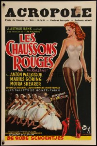 5p0327 RED SHOES Belgian 1948 Powell & Pressburger classic, art of sexy ballerina Moira Shearer!