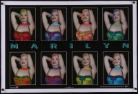 5p0761 MARILYN MONROE linen 23x35 commercial poster 1993 eight great pop style portraits of her!